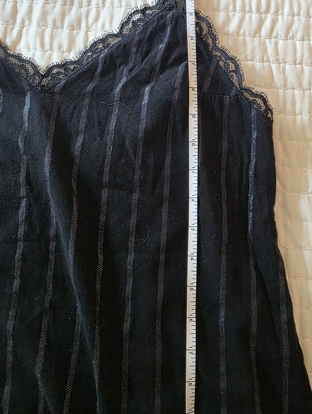 Victoria's Secret Black & Silver Striped Pajama Set Cami Top & Sleep Shorts - Picture 13 of 16